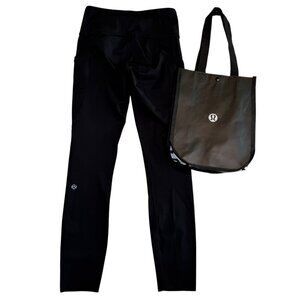 LULULEMON Black Leggings Tights 4 and FREE TOTE BAG!